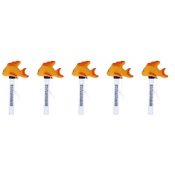 5 PCS Goldfisch - Baby Schwimmendes Poolthermometer, Leicht Ablesbar