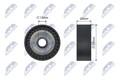 NTY Spannrolle Keilrippenriemen RNK-AU-076 Kunststoff für VW POLO LUPO 1 6X1 6E1