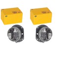 2x HELLA H7 NEBELSCHEINWERFER RUND 90mm UNIVERSAL | E1 1342 1N0 008 582-011