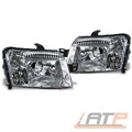 2x SCHEINWERFER H4 LINKS+RECHTS FÜR FIAT PANDA 169 AB BJ 2009