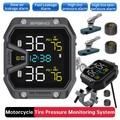 Motorrad RDKS Reifendruckkontrollsystem IP65 Wasserdicht Temp Alarm