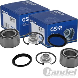 2X GSP RADLAGER-SATZ VORNE BEIDSEITIG HINTEN PASSEND FÜR KIA SEPHIA SHUMA MAZDA