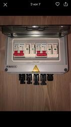 SOLAR ANSCHLUSSKASTEN PHOTOVOLTAIK DC 1-2-3-4 STRINGS/32A/ÜBERSPANNUNGSSCHUTZ