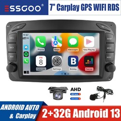 Android 14 Carplay Autoradio GPS +Kam Für Mercedes Benz W203 W209 Vito W639 W170