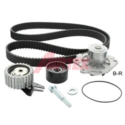 ORIGINAL® Airtex WPK-1595R03 Wasserpumpe + Zahnriemensatz für Fiat PUNTO DOBLO