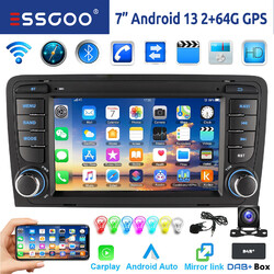 Für Audi A3 S3 RS3 8P 8V 7" Apple Carplay Android 13 Autoradio GPS RDS DAB+ BT