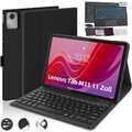 Schutzhülle für Lenovo Tab M11 TB330FU 2024 Mit Bluetoothh QWERTZ Tastatur Maus