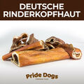 PrideDogs Rinderkopfhaut Stangen 1 kg 30 cm Leckerlie Herstellung Deutschland