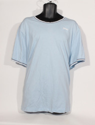 T-Shirt Slazenger 4XL hellblau kurzärmelig Baumwolle Herren