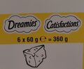 Dreamies Katzensnacks Katzenleckerli knusprige Taschenfüllung mit Käse - 6x60g