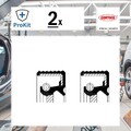 2x ORIGINAL® Corteco 12016300B Wellendichtring, Kurbelwelle für Opel Meriva A