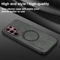 Magnetisch Hülle Für Samsung S23 S24 Ultra S22 S21 FE A54 A53 Leder Magsafe Case