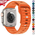 Sport Silikon Armband Loop Für Apple Watch Ultra 2 49mm Series 10 9 8 7 6 5 4 SE
