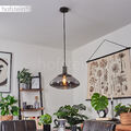 Wohn Schlaf Ess Zimmer Beleuchtung Rauchglas moderne Pendel Leuchten Hänge Lampe