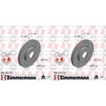 2x ZIMMERMANN SPORT BREMSSCHEIBEN 282mm GELOCHT VORNE passend für HONDA ACCORD
