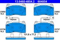 Bremsbelagsatz Scheibenbremse ATE 13.0460-4854.2 für ALFA GIULIETTA 940FXA1A TBi