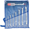 CHROMEplus Doppel-Ringschlüssel-Satz, gekröpft, 8-tlg - KS Tools 518.3100
