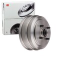 2x NK Ø 203mm BREMSTROMMELN HINTEN passend für FORD ESCORT FIESTA FUSION ORION