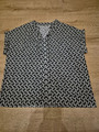 Trendy Bluse  Tunika Shirt, schwarz weiß gemustert, Gr. XL 44 46, NEU