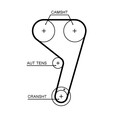 GATES Wasserpumpe + Zahnriemensatz PowerGrip™ KP3T359HOB-1 für FORD FIESTA 7 HJ