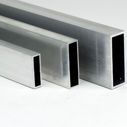Aluminium Rechteckrohr Alu AlMgSi05 Profil Kantrohr 6060 Hohlrohr VierkantrohrLänge 500 - 2.000mm / Diverse Abmessungen   (48,90 €/m)