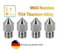 MK8 Nozzle Düse 0,3mm - 1,5mm , TITAN LEGIERUNG , Tronxy CR6 CR10 Ender Hornet