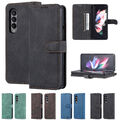 Handyhülle Leder Tasche Schutz Hülle Folio für Samsung Galaxy Z Fold 6 5 4 3