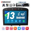 9" Autoradio Android 13 Carplay GPS NAVI Cam 1+32G Für Peugeot 308 SW 408 07-`3