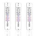 3 Stück Wandthermometer Innen Außen Thermometer Garten Haus Zimmer Wand analog