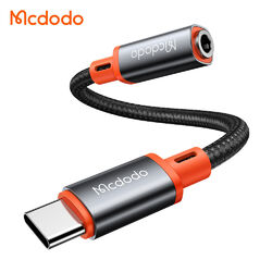 USB C auf Aux Typ C zu 3,5mm Klinke Adapter Kabel Klinkenkabel Handy grau