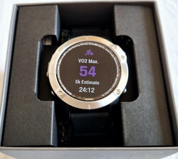 Garmin Fenix 6  Premium Multisport GPS Watch 47mm silber mit schwarzem Armband