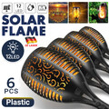 2/4/6er Set Solar Fackel LED Solarleuchte Garten Beleuchtung Licht Lampe Flamme