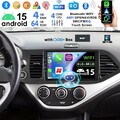 AI 4+64G DAB+ Android 15 Autoradio CarPlay GPS Navi Für KIA PICANTO TA 2011-2016