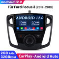 9" Android 12 für Ford Focus MK3 2012-18 Autoradio GPS Navi WiFi RDS SWC DAB+USB