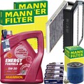 MANN INSPEKTIONSPAKET+MANNOL 5W30 MOTORÖL passend für 1.4-1.6 HYUNDAI i30 GD KIA