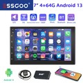 7" Carplay Autoradio Android 13 4+64GB DAB+ GPS Navi RDS IPS 2 DIN Touch Screen