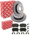 FEBI BREMSSCHEIBEN 288mm + BELÄGE HINTEN passend für AUDI A4 8E B7 + SEAT EXEO