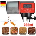 Automatisch Fisch Futterautomat Fishfeeder Feeder Aquarium Tank Teich Timer TOP