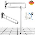 Stützgriff WC Klappgriff Aufstehhilfe Stütz 60 cm Toilettengriff Bis 150Kg weiß