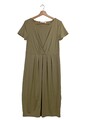 OUI Kurzarmkleid Damen Kleid Gr. DE 40 khaki Casual-Look