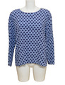 BLOOM Damen Tunika Shirt Oberteil 38 DE / Blau mit Muster Neuwertig  6570JO
