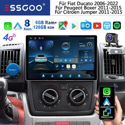 13.3" 8-Kern Carplay Android 15 128GB Autoradio Navi KAM Für Fiat Ducato 2006-22
