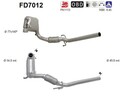 AS DPF Rußpartikelfilter Dieselpartikelfilter FD7012 Cordierit für VW POLO 4 TDI