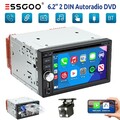 2DIN Autoradio Carplay Android Auto CD DVD Player AM FM RDS USB TF AUX-IN BT KAM
