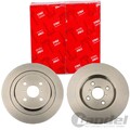 2X TRW BREMSSCHEIBEN 278mm VOLL HINTEN PASSEND FÜR DAIHATSU CHARADE TOYOTA