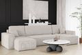 Ecksofa mit schlaffunktion und bettkasten, Sofa U-form, Couch BEST Beige