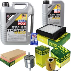 INSPEKTIONSKIT FILTER LIQUI MOLY ÖL 6L 5W-40 für Volvo V40 Kombi VW 1.8 1.6 2.0