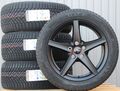 VW Bus T5 T6 T6.1 Satz Räder Ronal schwarz Alufelgen Continental Allwetterreifen