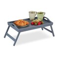Betttablett Frühstückstablett Serviertablett Klapptisch 6 kg grau Betttisch