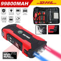 99800mAh Auto KFZ Starthilfe Jump Starter 12V Ladegerät Booster Power Bank PKW